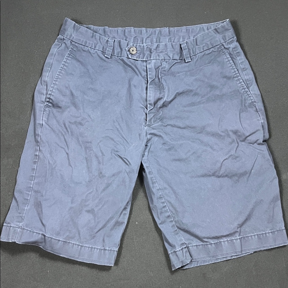 Brooks Brothers Navy Blue Flat Front Men's Shorts